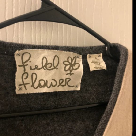 Rare Anthropologie Field & Flower Schoolgirl Wool Cardigan Sweater Sz S - Picture 2 of 6